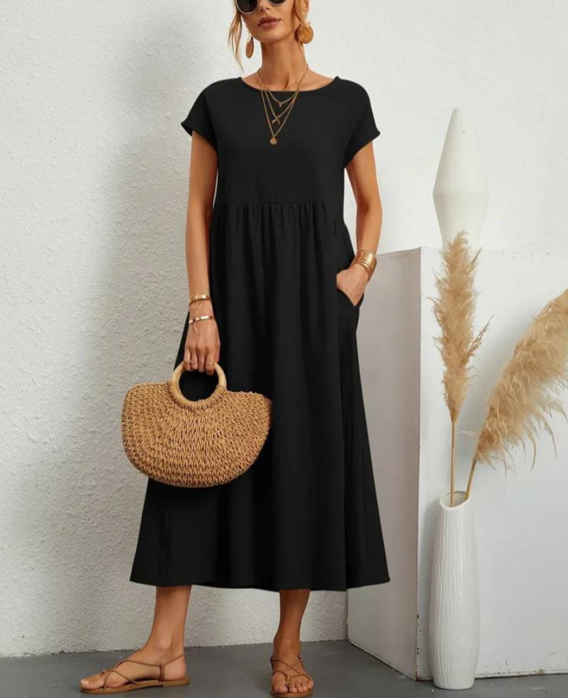 Ruby™ | Elegant basic dress made of cotton