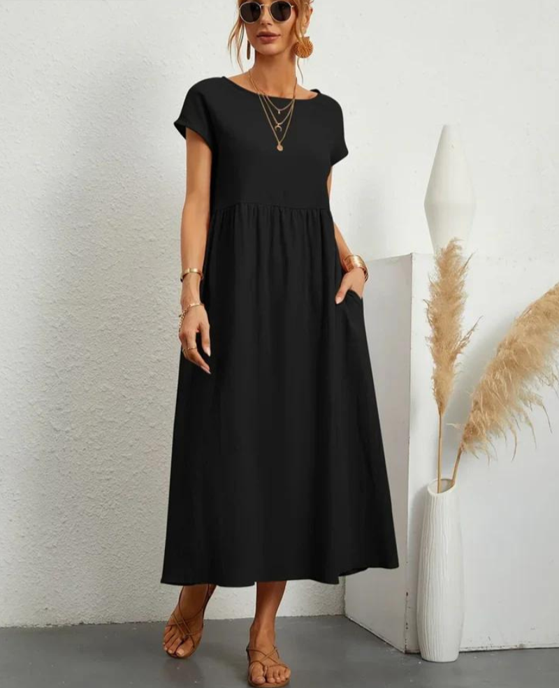 Ruby™ | Elegant basic dress made of cotton