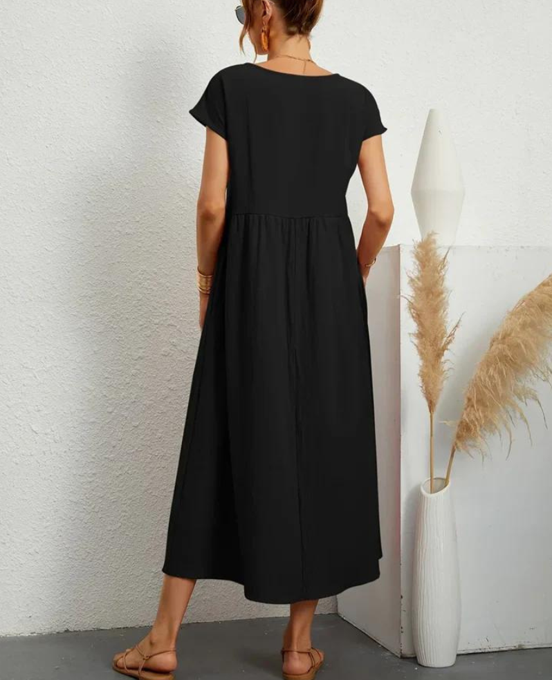 Ruby™ | Elegant basic dress made of cotton