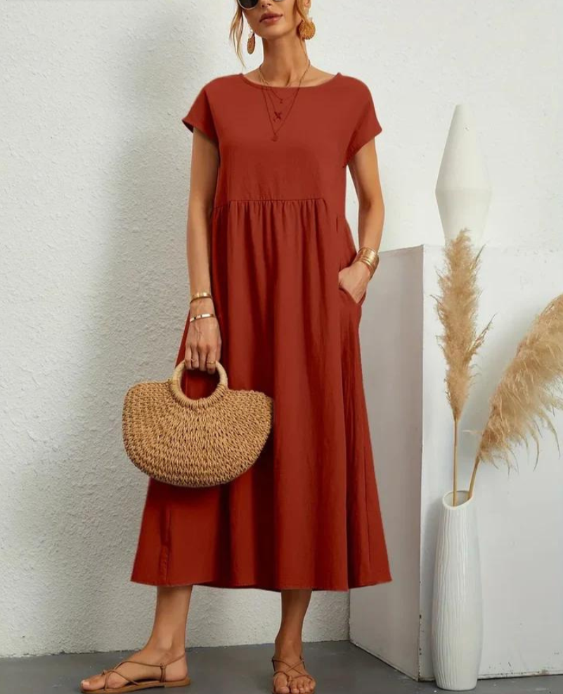 Ruby™ | Elegant basic dress made of cotton