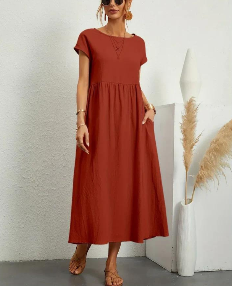 Ruby™ | Elegant basic dress made of cotton
