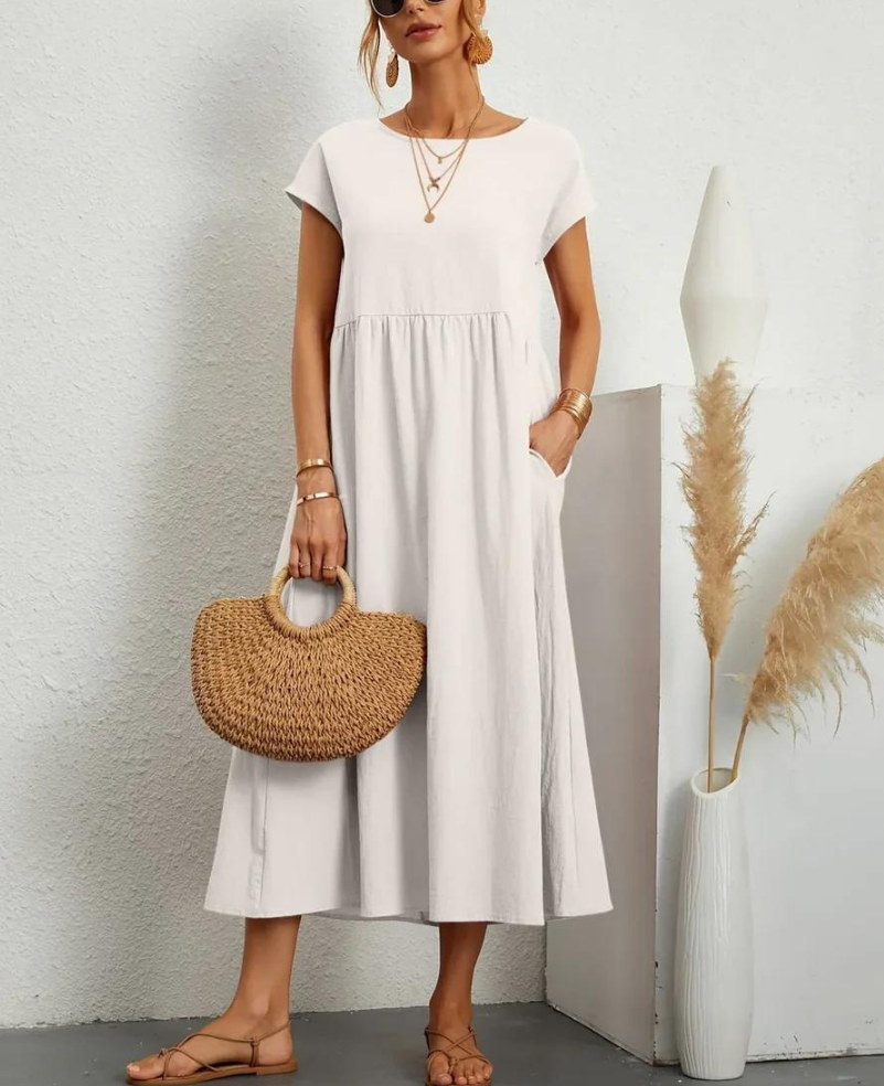 Ruby™ | Elegant basic dress made of cotton