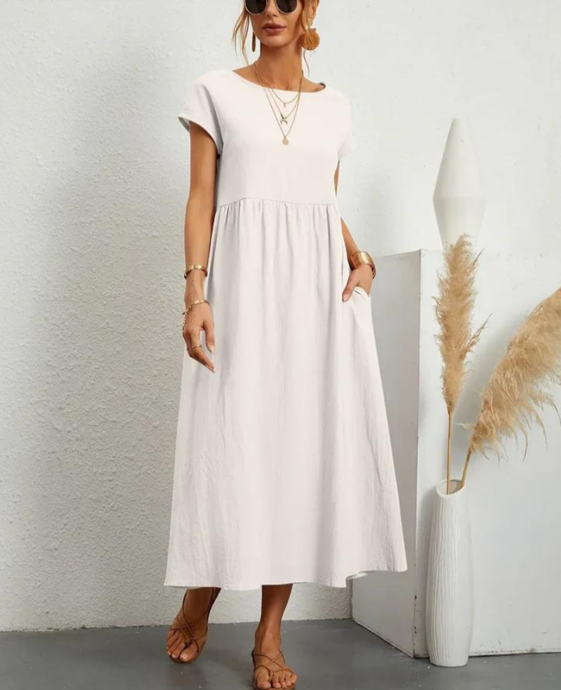 Ruby™ | Elegant basic dress made of cotton