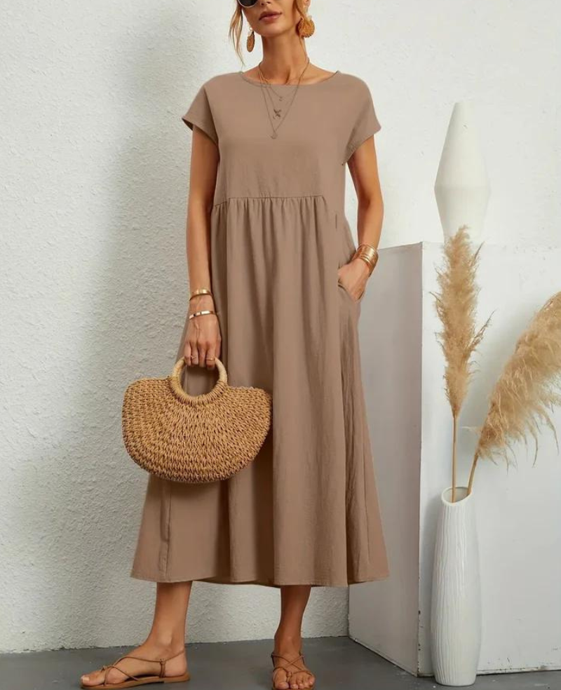 Ruby™ | Elegant basic dress made of cotton