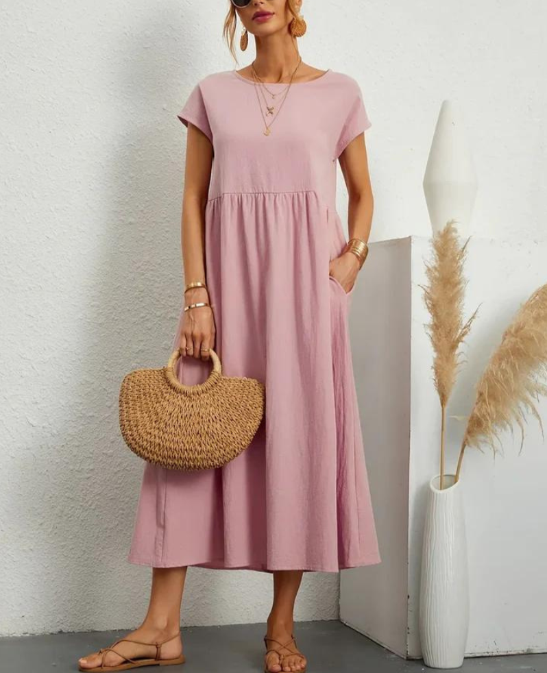 Ruby™ | Elegant basic dress made of cotton