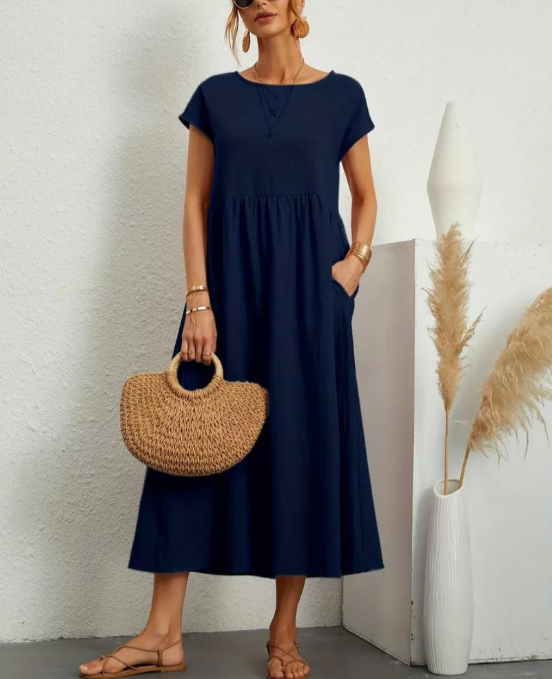 Ruby™ | Elegant basic dress made of cotton