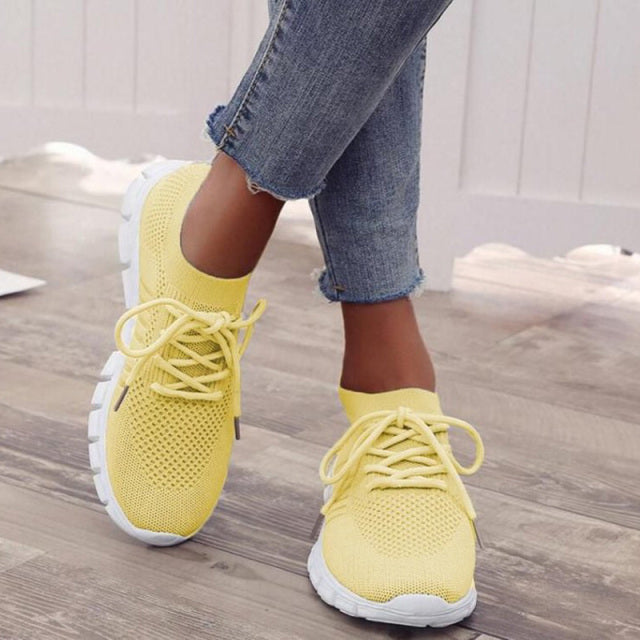 GR | Sneakers Mesh Ergonomic Slip On Sneakers Women's Shoes