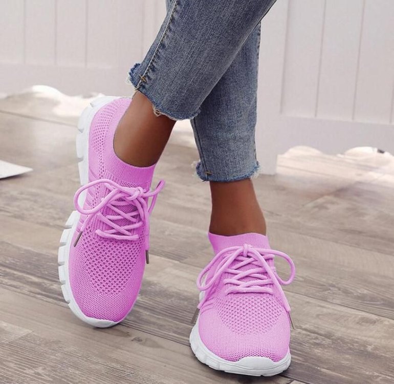 GR | Sneakers Mesh Ergonomic Slip On Sneakers Women's Shoes