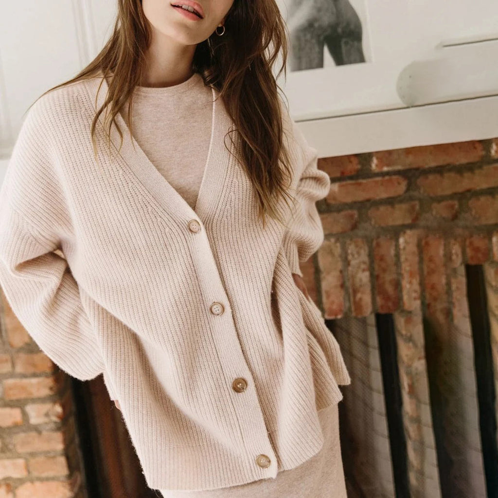 GR | Oversized Cardigan für Damen mit luxuriösem Komfort