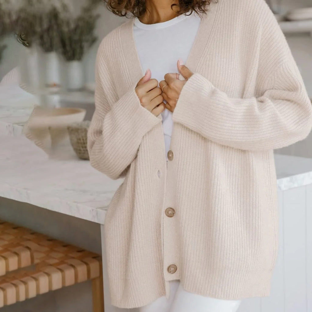 GR | Oversized Cardigan für Damen mit luxuriösem Komfort