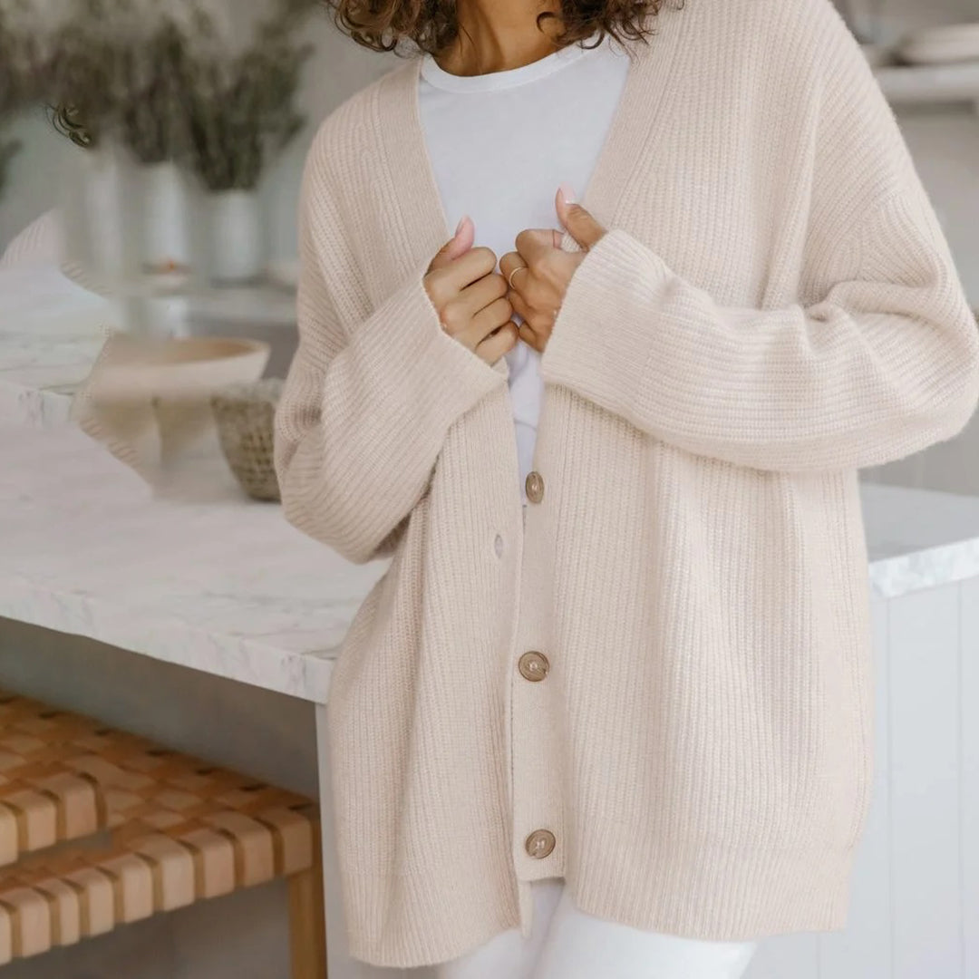 GR | Oversized Cardigan für Damen mit luxuriösem Komfort