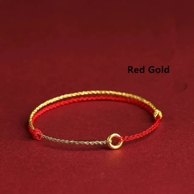 GR | Handwoven Golden Circle Bracelet