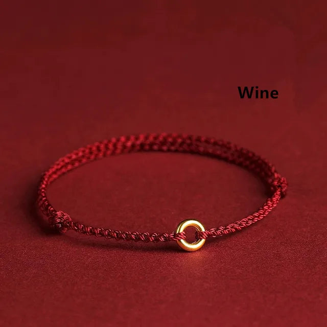 GR | Handwoven Golden Circle Bracelet
