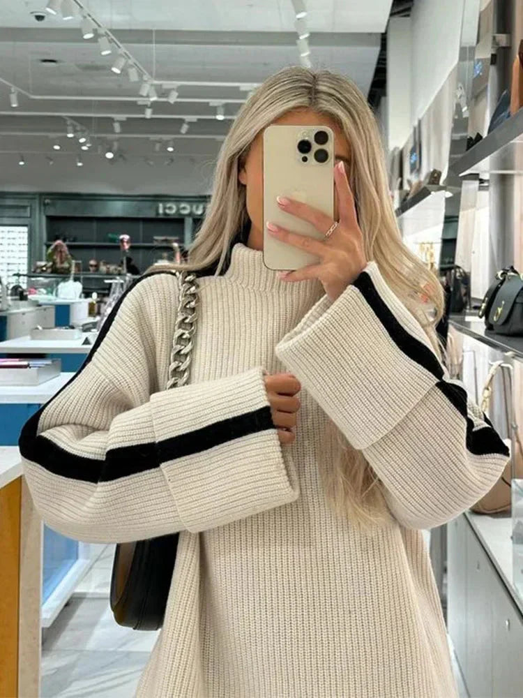 GR | Loose-fit turtleneck sweater, women's clothing 