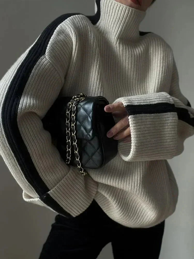 GR | Loose-fit turtleneck sweater, women's clothing 