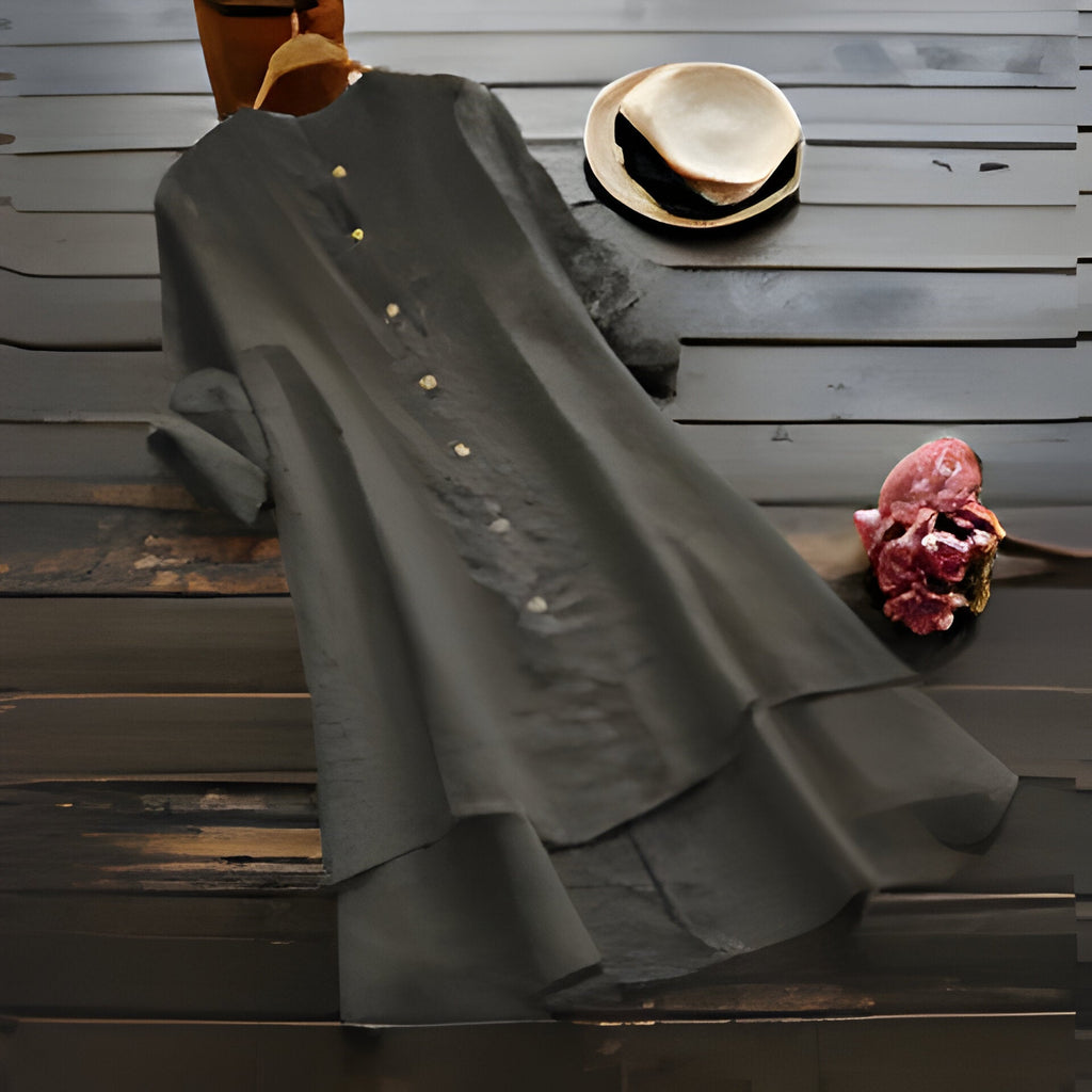 GR | Plus size summer dress in cotton and linen