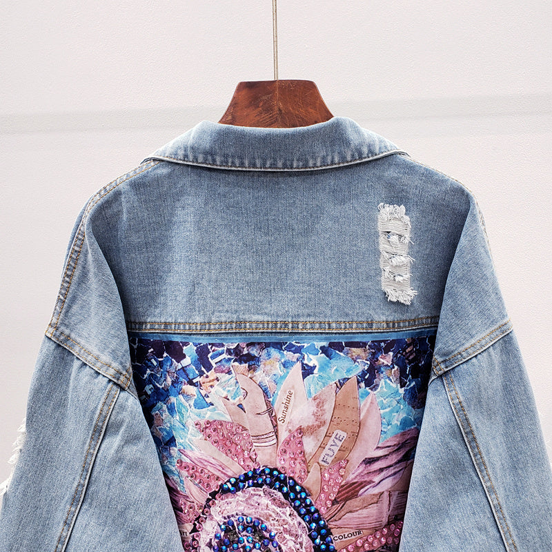 GR | Oversized denim jacket for women | Stylish and comfortable