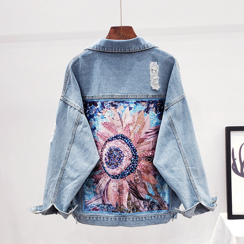 GR | Oversized denim jacket for women | Stylish and comfortable