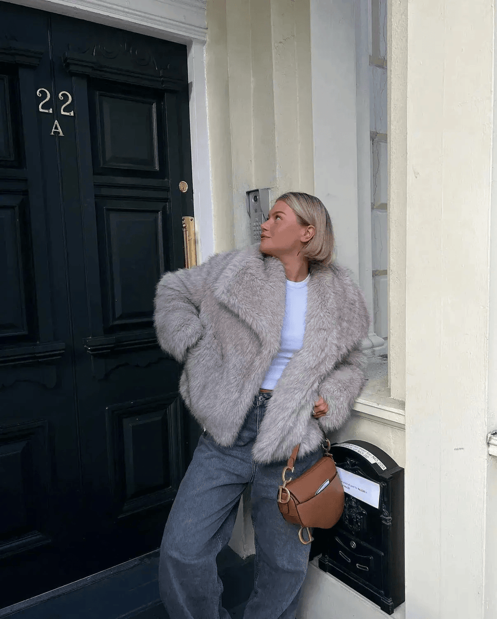 GR | Faux-fur coat