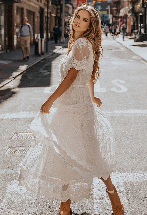 GR | White lace dress