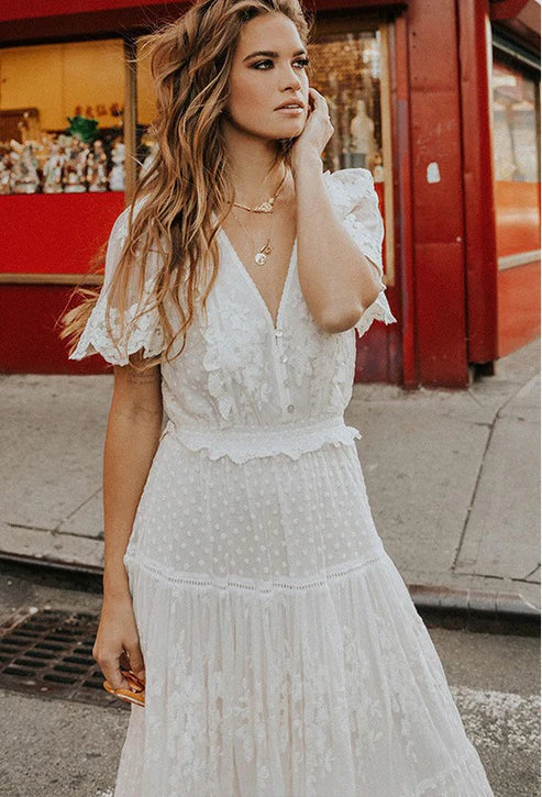 GR | White lace dress