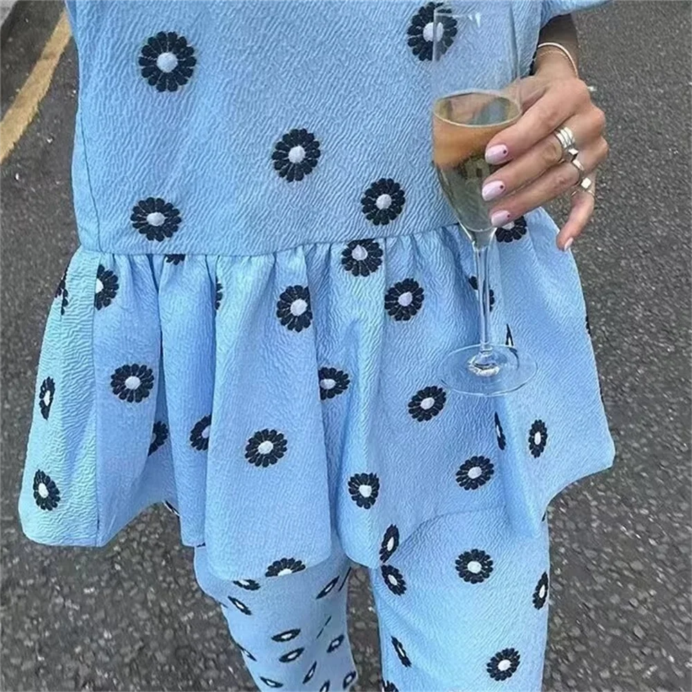 GR - Top + Trousers - Casual - Printed - Summer
