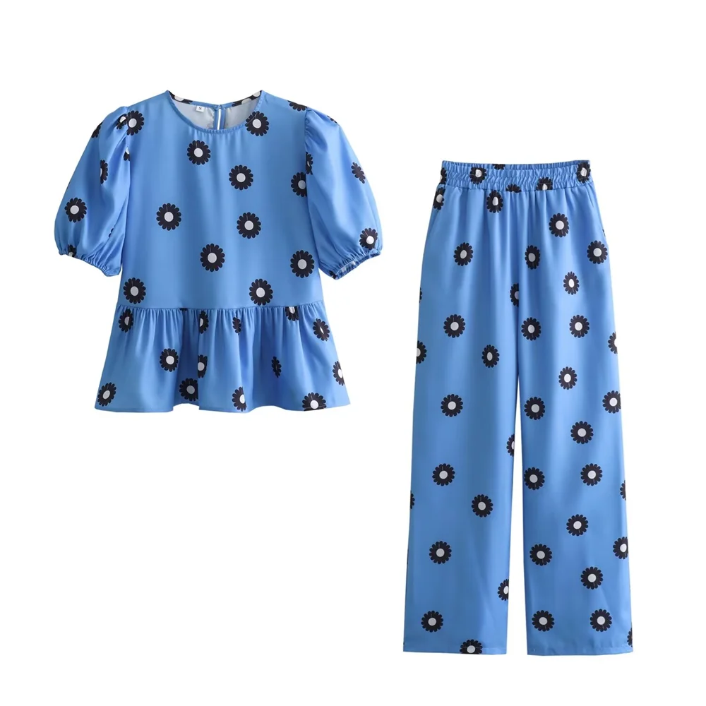 GR - Top + Trousers - Casual - Printed - Summer