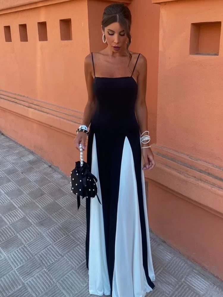 GR Dress - Black and white split - Polyester - Summer