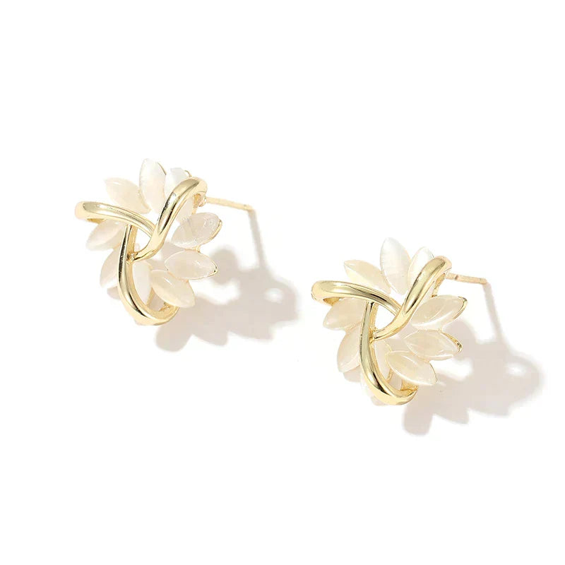 GR | Gold with Opal Flowers
