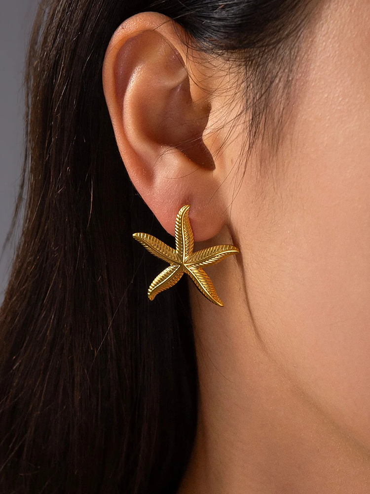 GR | Meerstern Ohrringe Gold