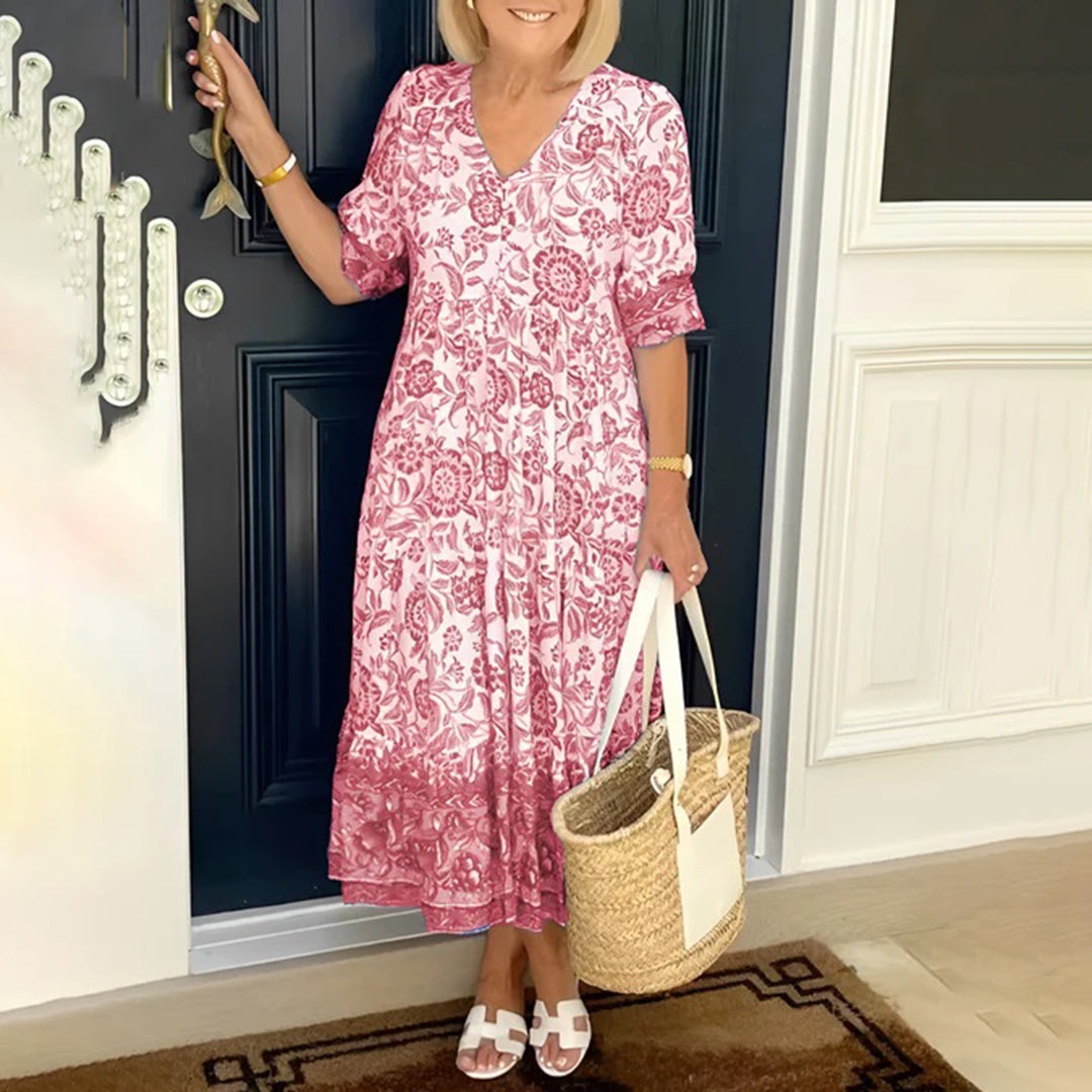 GR | Elegant dress with V-neck
