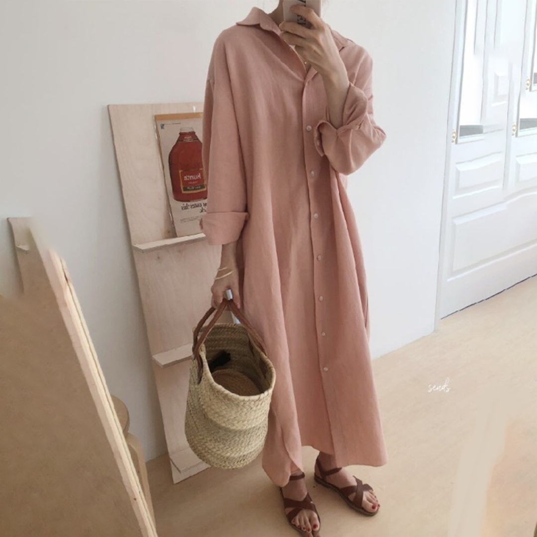 GR: Long shirt dress for stylish comfort