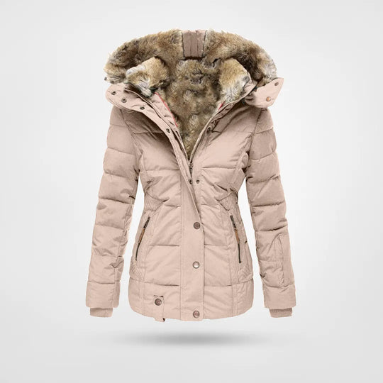 GR - Warm, fashionable winter jacket with lining and hood 
