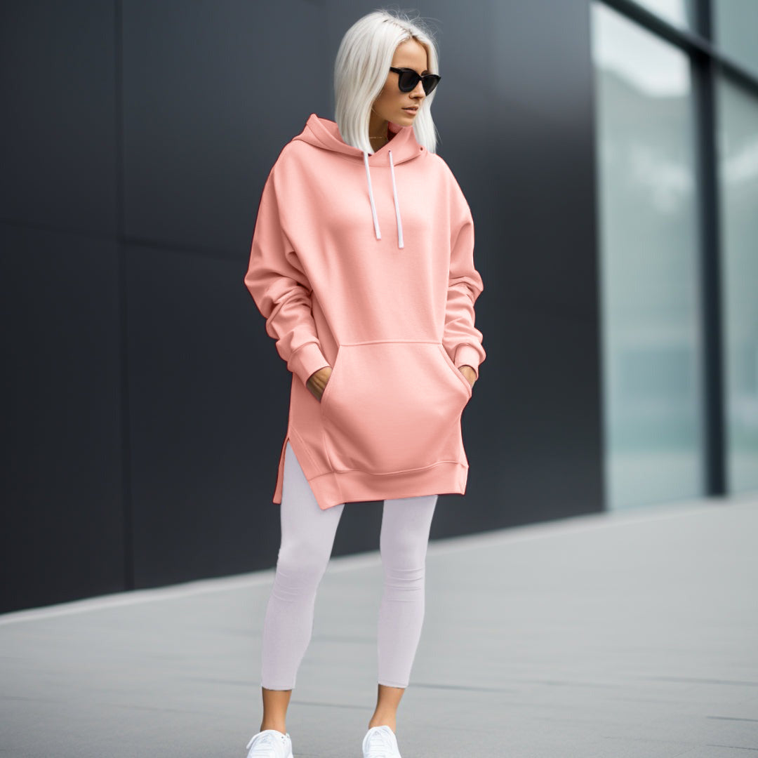 GR | Elegantes Oversized-Kleid mit Kapuze