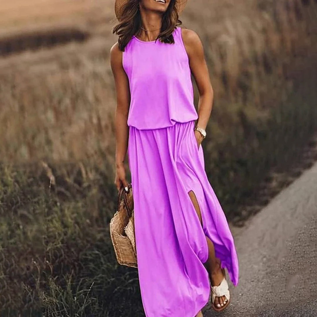 GR - Lässiges Sommerkleid mit Schlitz