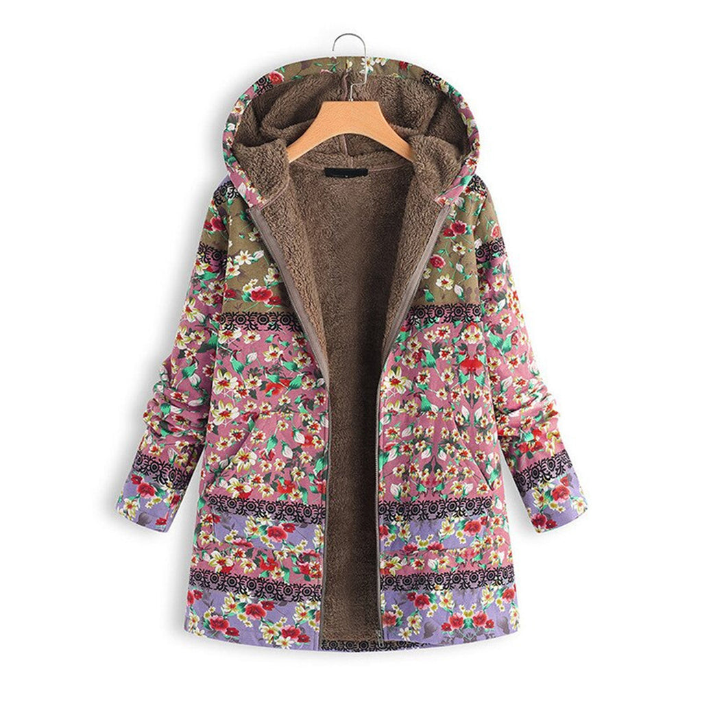 GR | Floral Splendor Jacket - Elegant women's jacket with floral pattern
