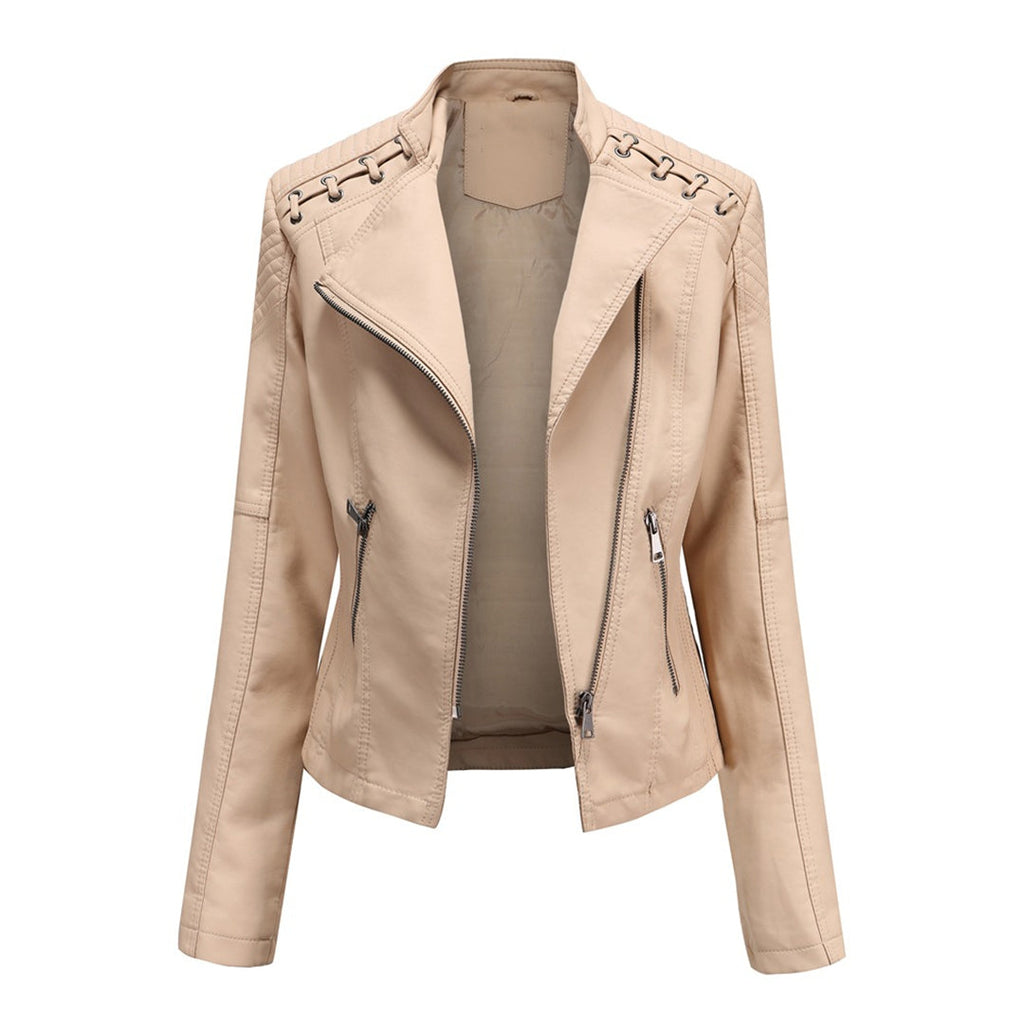 Marie™ - Stylish Leather Jacket