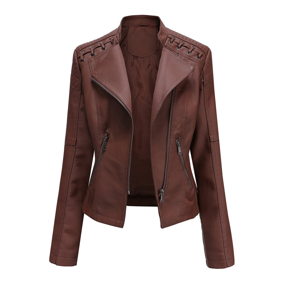 Marie™ - Stylish Leather Jacket