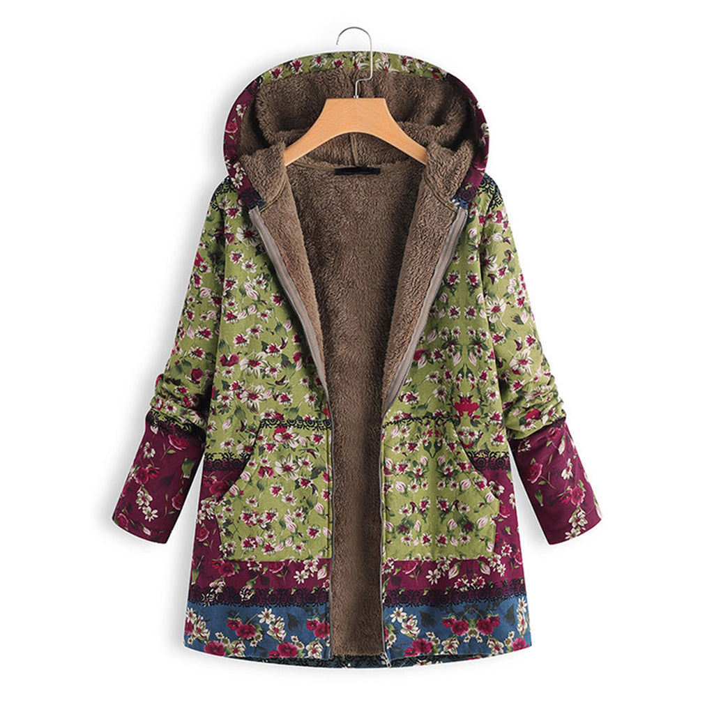 GR | Floral Splendor Jacket - Elegant women's jacket with floral pattern