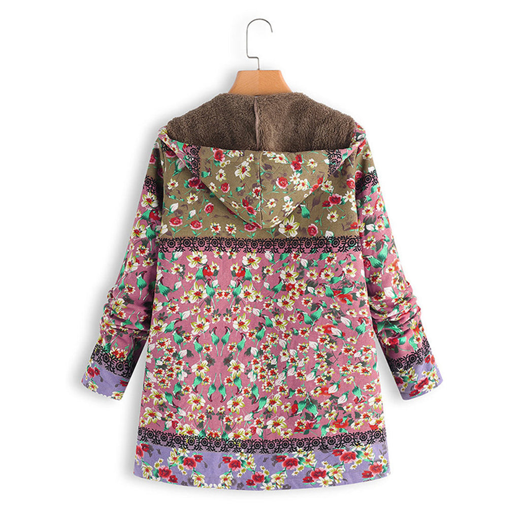 GR | Floral Splendor Jacket - Elegant women's jacket with floral pattern
