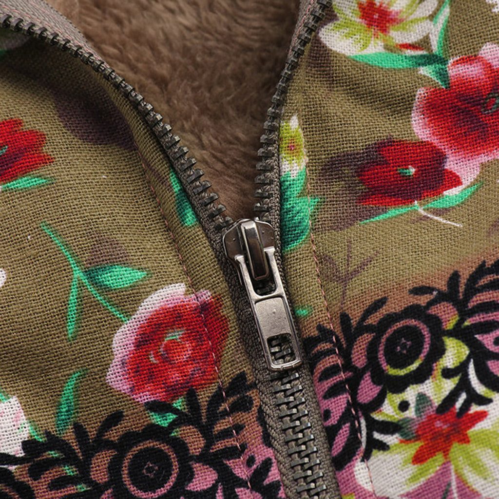 GR | Floral Splendor Jacket - Elegant women's jacket with floral pattern