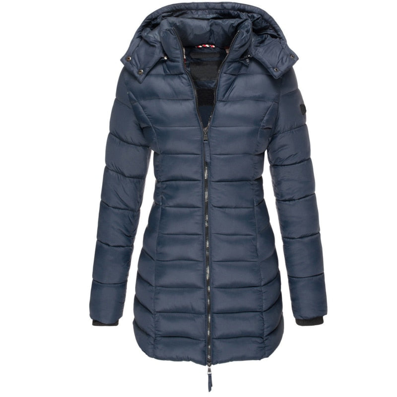 GR | Women's lined down winter jacket with hood