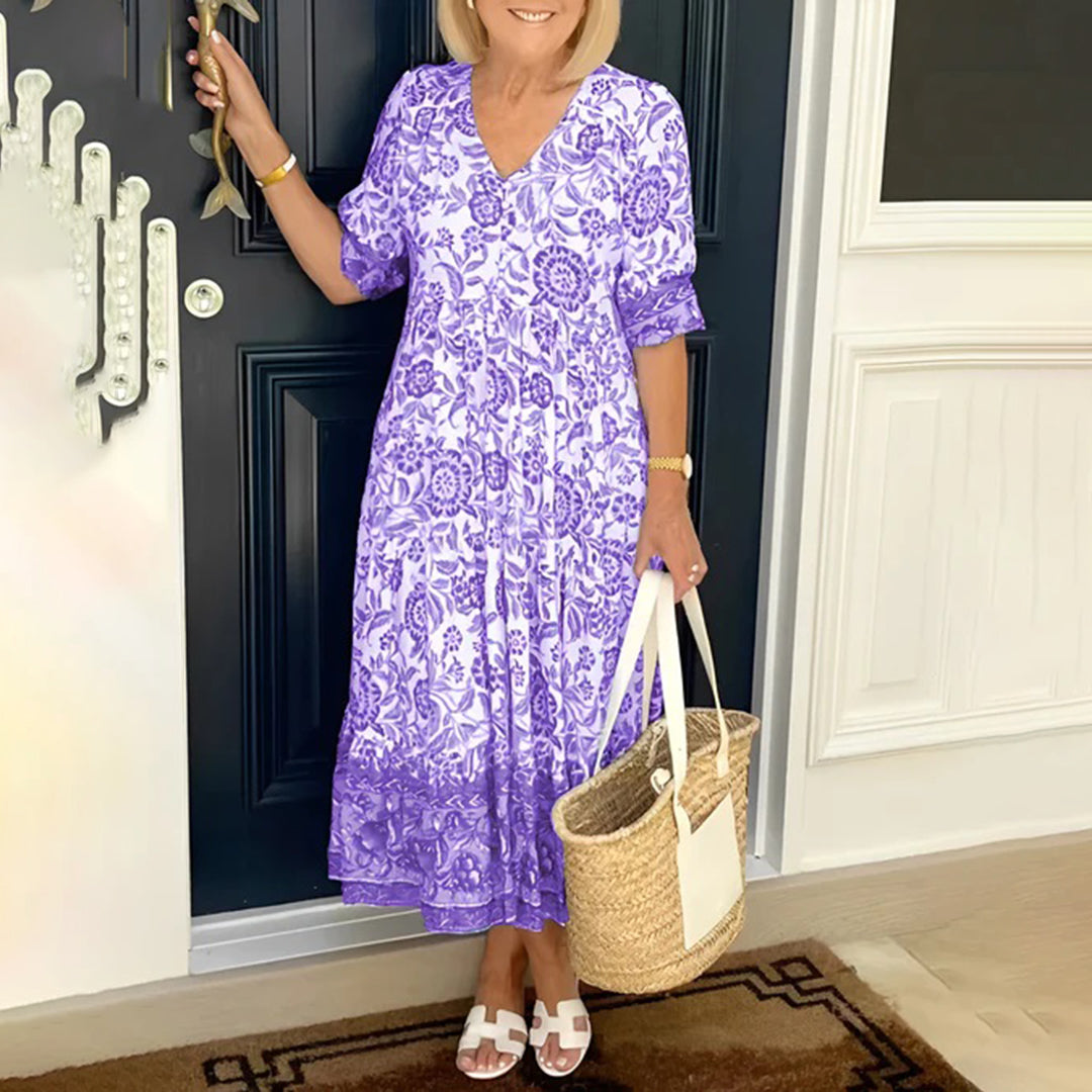 GR | Elegant dress with V-neck