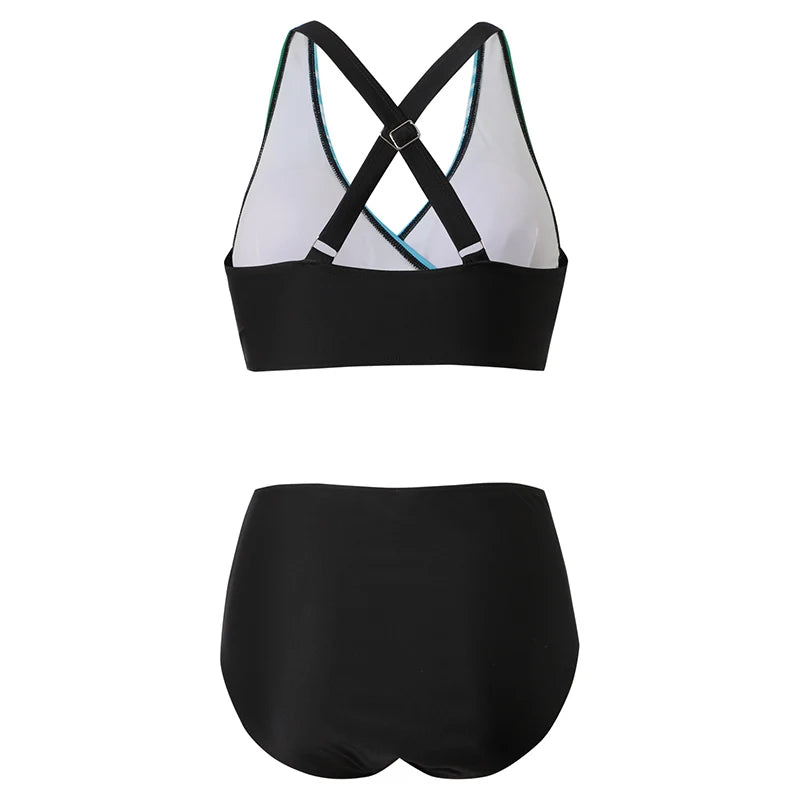 GR | Push-up Halter Bikini Set with High Waist for Women