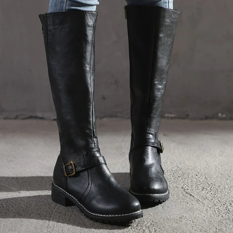 GR | Elegant leather boots – Trendy women's boots for every occasion
