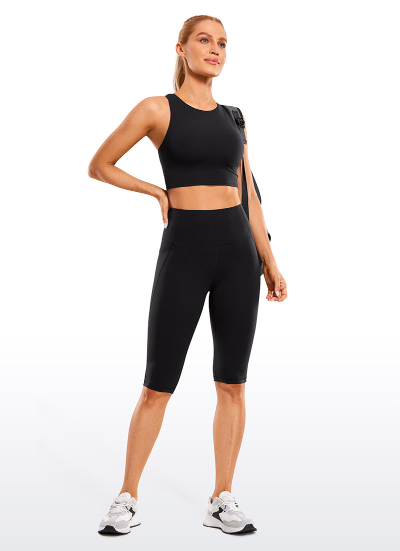 GR | Knee Length Pocket Capri Leggings 13''