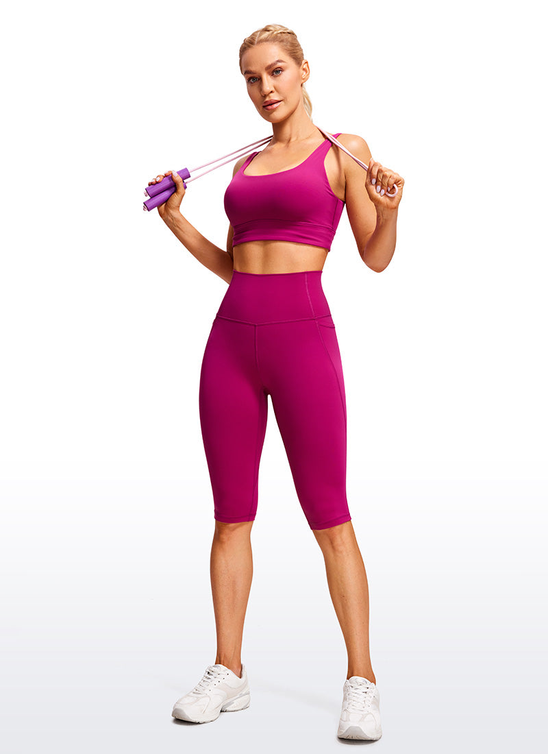 GR | Knee Length Pocket Capri Leggings 13''