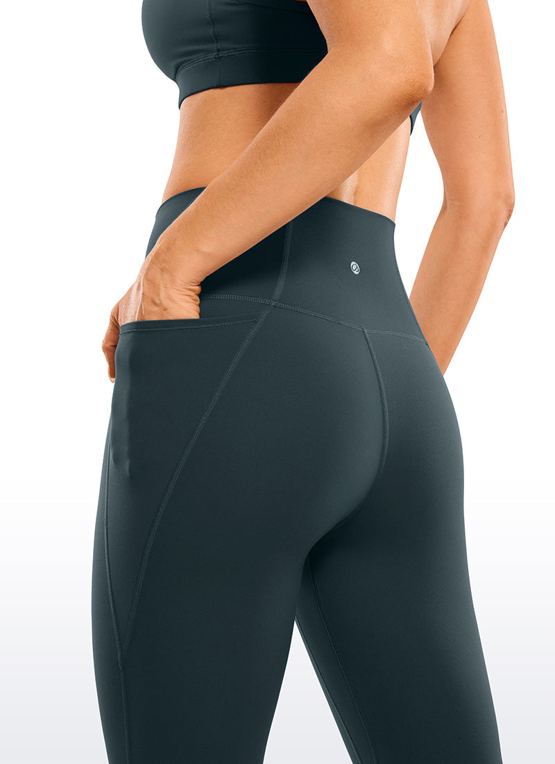 GR | Knee Length Pocket Capri Leggings 13''
