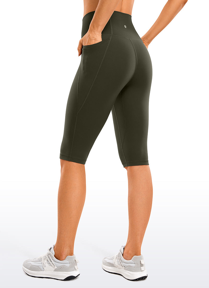 GR | Knee Length Pocket Capri Leggings 13''