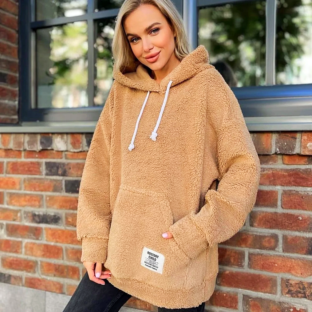 GR | Moderner Damen-Hoodie mit Plüsch